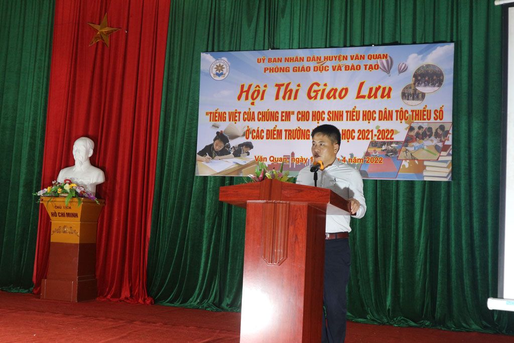 Phòng Giáo dục và Đào tạo huyện Văn Quan tổ chức Hội thi Giao lưu “Tiếng Việt của chúng em” cho học sinh tiểu học dân tộc thiểu số ở các điểm trường lẻ năm học 2021-2022.